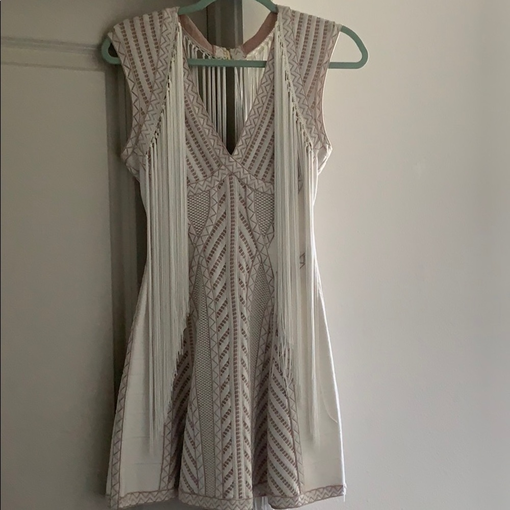 NWT HERVE LEGER SHORT COCKTAIL DRESS SIZE SMALL